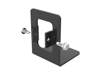 black coated metallic top frame fitting for machine guarding with 2 screws 