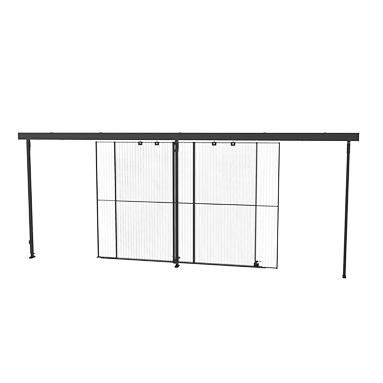 Dubbele schuifdeur, overlappend