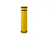yellow rack protection in plastic material and honeycomb pattern