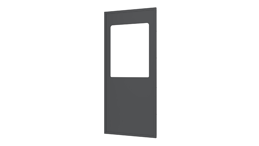 Panelen Plaatstaal met PETG venster