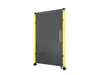 single hinge door for machine guarding with sheet metal panel