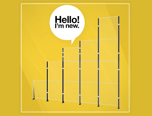 Our industrial walls are now available in an additional height