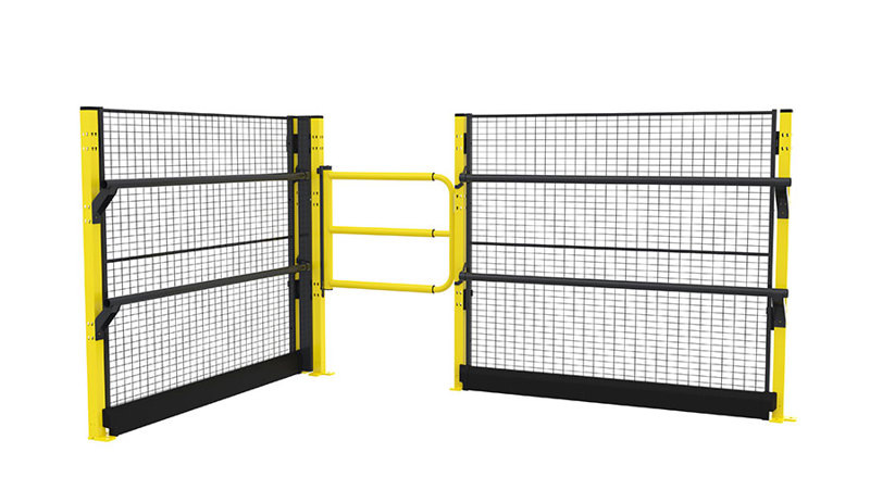 fall protection with self-closing swing gate 