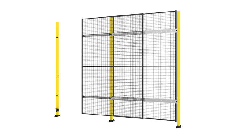 Enkele schuifdeur met telescooprail
