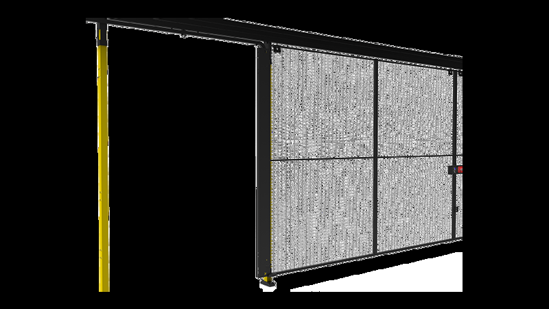 Fleicble cable chain behind