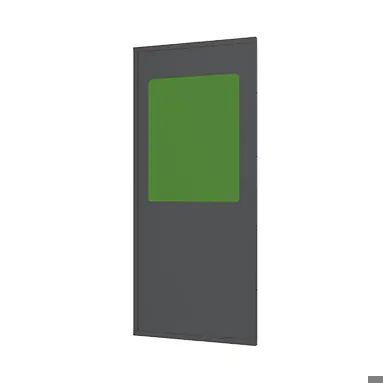 Panelen Plaatstaal met PETG venster