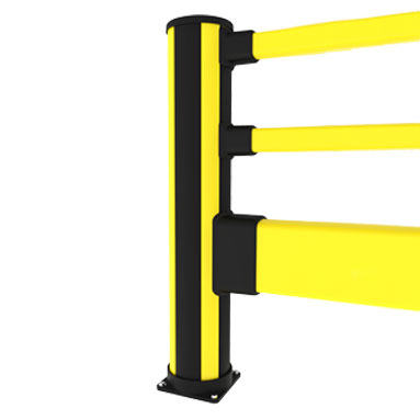 Pedestrian barriers with impact high