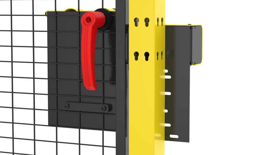 back of lock for machine guarding